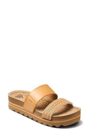 Reef Cushion Vista Hi Slide Sandal in Natural Braid at Nordstrom Rack, Size 6