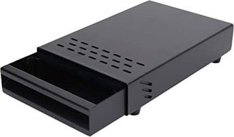 OEM Caja Para Caf&eacute; Con Caj&oacute;n De Acero Inoxidable Grueso, Para Residuos De Caf&eacute; En Polvo, Para El Hogar (negra)