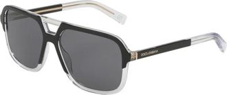 Dolce & Gabbana Dg 4354 Zonnebril - Heren - Zonnebrillen - Zwart - 58 MM - Accessoires