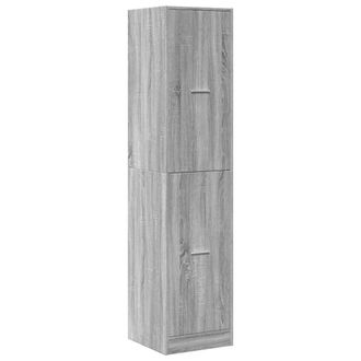 Berkfield Home Elegant Apothecary Cabinet&not;Grey Sonoma 40x41x174.5 cm Engineered Wood in Grey