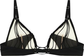 Rick Owens Womens Black Nylon Bra Clothing