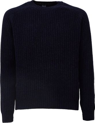 Fedeli Ribbed Knit Sweater with Cable Textures by Fedeli