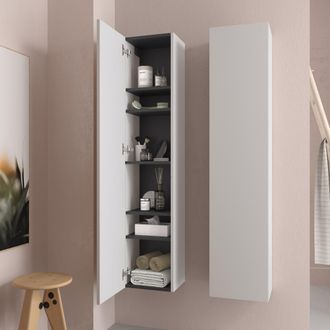 Cygnus Bath Salgar - Columna De Ba&ntilde;o Suspendida Bequia Blanco Mate 140 X 30 Cm