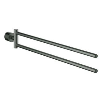 GROHE Toallero Atrio 40888 2 Brazos Hard Graphite Cepillado, 40888al0