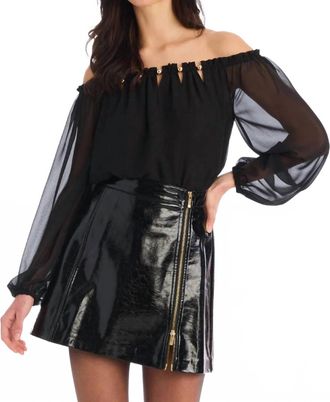 Allison New York River Mini Skirt In Black