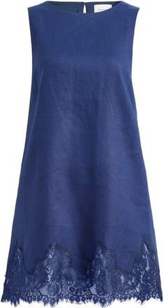 Reformation Jessalyn Linen Dress in Danube at Nordstrom, Size X-Large