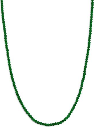 Jewelmak 14K Emerald Necklace