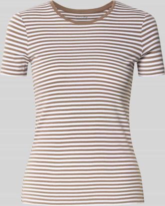 Christian Berg T-Shirt mit Rundhalsausschnitt in Mittelbraun, Größe XS