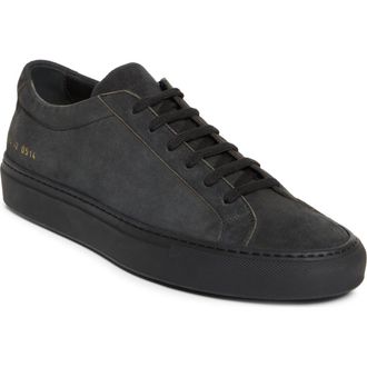 Common Projects Achilles Premium Sneaker in Off Black at Nordstrom, Size 11Us