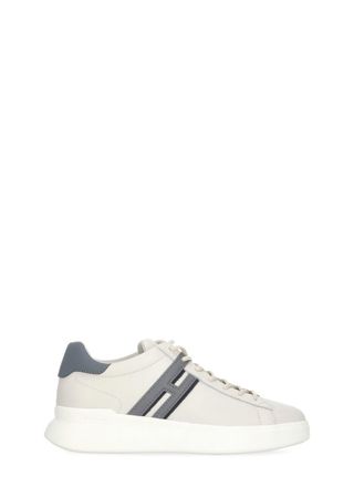 Hogan White H580 Leather Sneakers