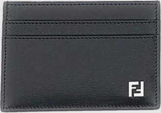 Fendi Portacarte di credito Squared FF Fendi in pelle