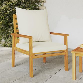 vidaXL Vidaxl - Sill&oacute;n De Jard&iacute;n Con Cojines 2 Uds Madera Maciza Acacia