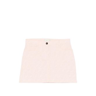 Fendi Logo-pattern Button-fastening Skirt