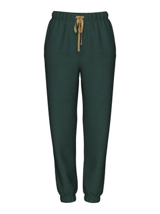 Pieces Sweathose PIECES PCCHILLI HW HEART SWEAT PANTS, Damen, Gr. XS (34), N-Gr, gold (schwarzest spruce detail:gold heart), Sweatware, Obermaterial: 50% Bau