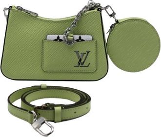Louis Vuitton Light Green Epi Marellini Bag