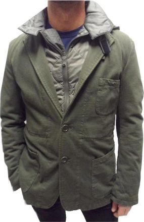 Yohji Yamamoto Uomo Stijlvolle Herenmode - Heren - Zomerjassen - Groen - S - Jassen