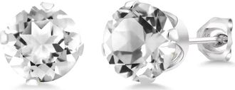 A&M Round Cubic Zirconia Birthstone Stud Earrings in Clear at Nordstrom Rack