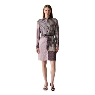 Liu Jo Mini Shirtjurk - Dames - Shirt Kleedjes - Veelkleurig - L - Polyester - Kleedjes