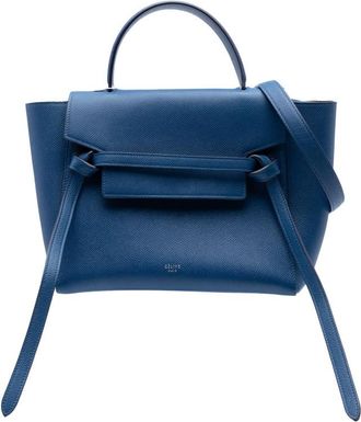 Celine Pre-owned Celine Micro Grained Calfskin Belt Bag Ladies S-AT-3187 S-SL-3197