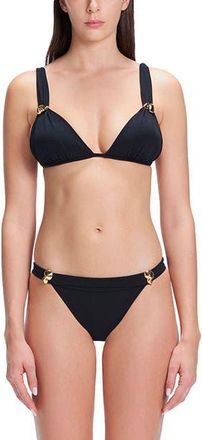 Moeva Zella Bikini Top in Black at Nordstrom, Size X-Large Eu