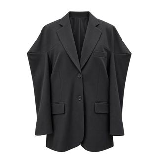 Meimeij M6Iah9 Oversized Blazer - - Jackets - Donna - Nero - S