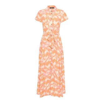 Soaked In Luxury Jurken - Dames - Shirt Kleedjes - Oranje - XS - Kleedjes