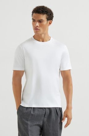 Brunello Cucinelli Cotton jersey crew neck T-shirt in White at Nordstrom, Size Xxx-Large Eu