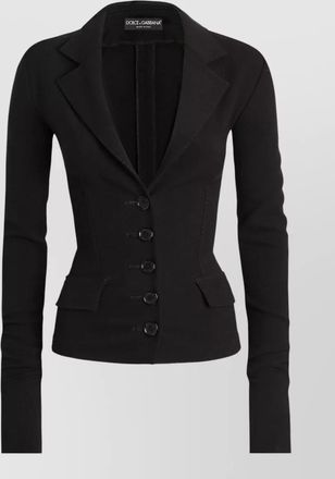 Dolce & Gabbana single-breasted virgin wool blazer
