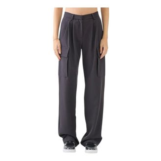 Ermanno Scervino Dames, Broeken, Grijs, Maat: XS Viscose