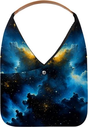 Generic Stars Nebula Reusable Lightweight Grocery Bags - Foldable Into Compact Pouch, Washable & Sturdy, Multipurpose for Shopping and Travel