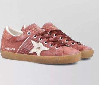Golden Goose superstar suede upper sneakers contrast sole