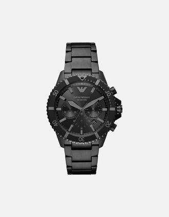 Emporio Armani Mens Emporio Armani AR11363 All Black Chronograph Mens Watch