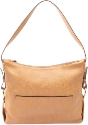 Loewe Pre-owned Shoulder Bag - Dames - Vintage Schoudertas - Beige - ONE Size - Leer - Vintage