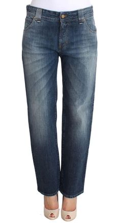 John Galliano Wash Relaxed Fit Cotton Stretch Womens Jeans