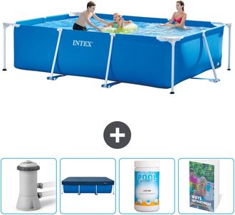 Intex Piscina Con Estructura Rectangular - 300x200x75 Cm - 7-piezas Scb116