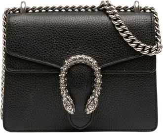 Gucci Pre-owned Mini Dionysus - Dames - Vintage Schoudertas - Zwart - ONE Size - Leer - Vintage