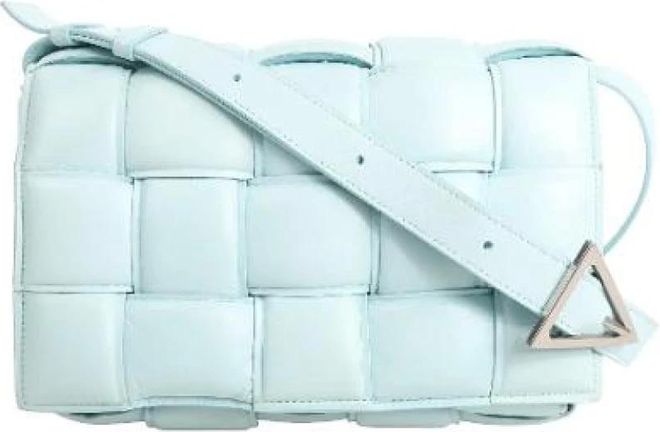 Pre-owned Cross Body Bags, female, Blue, Size: ONE SIZE Pre-owned Padded Cassette Shoulder Bag