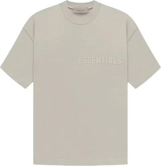 Fear of God Seal Kleurige Oversized T-shirt - Heren - T-shirts - Beige - M - Katoen - Tops