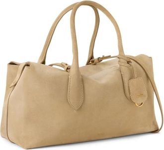 Polo Ralph Lauren Bellport suède boekentas shopper - Beige