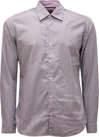 Etro Slim Fit Katoenen Overhemd - Heren - Casual Overhemden - Bruin - S - Katoen - Overhemden