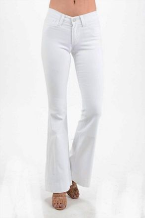 Judy Blue Cher Boho Bell Bottom Jeans In White