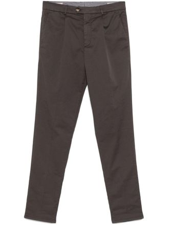 Brunello Cucinelli Broek met geplooid detail - Grijs