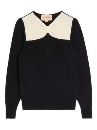 Valentino Garavani wool jumper - women - Virgin Wool - M - Black