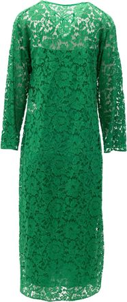 Valentino Garavani Women Lace Dress in Womens Green