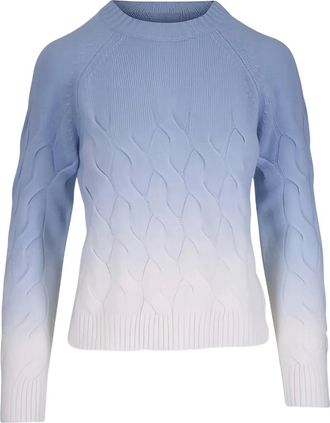 Kinross Cashmere Maglione con trama in rilievo - Blu