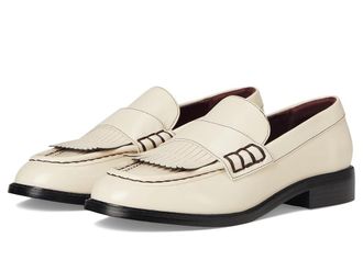 Franco Sarto Alonzo Slip-On Womens Flat Shoes Vanilla White Faux Leather : 6.5 M