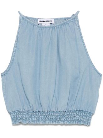 DKNY chambray top - women - TENCEL - S - Blue
