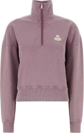 Isabel Marant Ross Sweatshirt - Dames - Vesten met rits - Paars - S - Katoen - Hoodies & sweatvesten