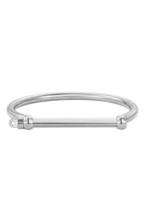 Adornia Mens Tarnish Resistant Bangle Bracelet in Silver at Nordstrom Rack