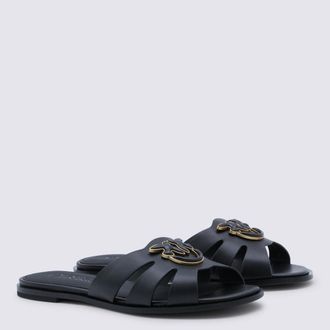 Pinko Womens Flat Shoes Black _cover Le Sole El